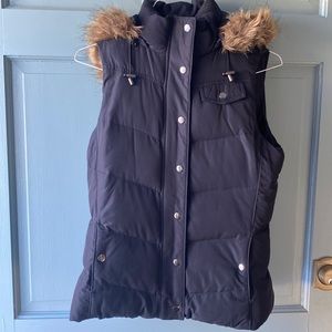 Banana Republic fur lined vest
